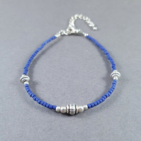 9N30004   Beads and Silver Bracelet