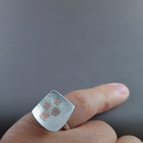 D1/50011  Silver and copper ring