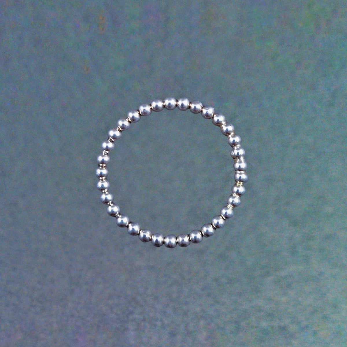 PT50160 Silver ring mini balls  2mm