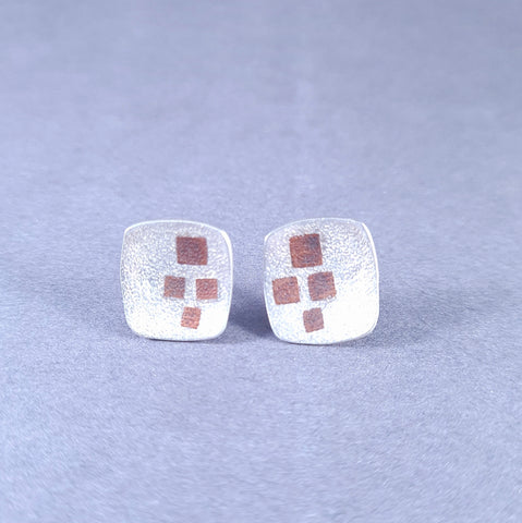 D1/10049  Silver and copperearrings