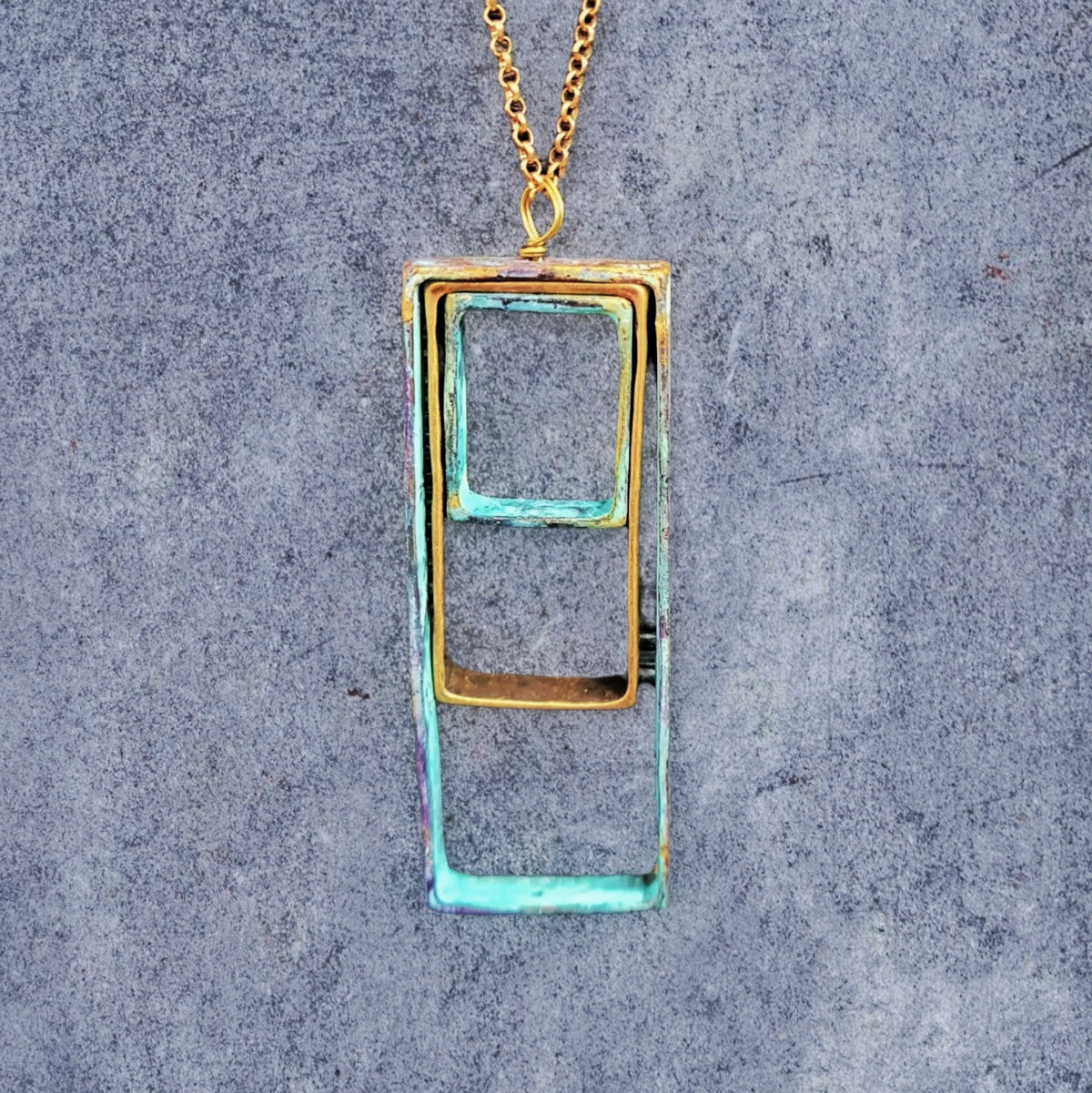 941394SP Patina Pendant 80 cm