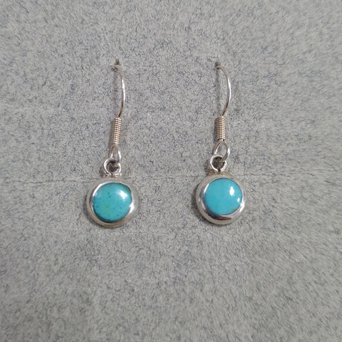 P10123-TRQ   Silver Earring with Turquoise